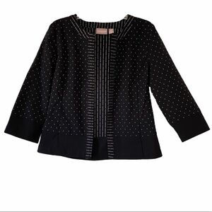 Chico’s Jacket NWOT Polka Dot Black & White Sz 0 or Small